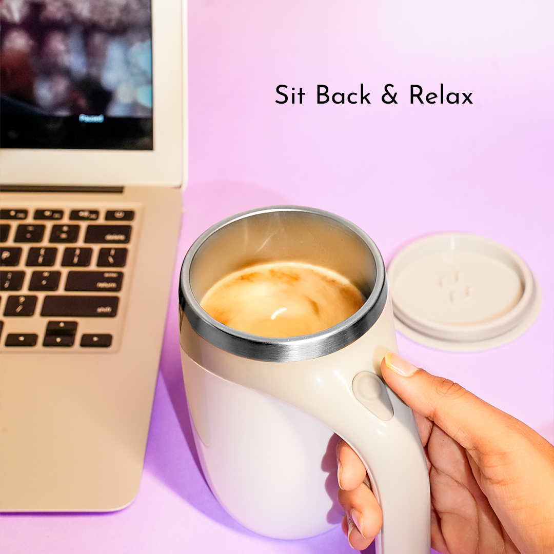 Automatic Self Stirring Mug A B C D E F G H I J K- L M N O P