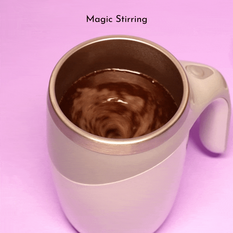Automatic Self Stirring Mug A B C D E F G H I J K- L M N O P